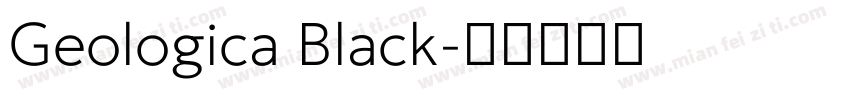 Geologica Black字体转换